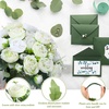 image:imageGeosar 16 Bundles Artificial Peonies Flowers Fake Silk Peony Bouquet Faux Peonies Flowers Bulk for Decoration Vase Floral Arrangements Wedding Party Table Royal BlueWhiteWhite  Green