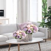 image:imageGeosar 16 Bundles Artificial Peonies Flowers Fake Silk Peony Bouquet Faux Peonies Flowers Bulk for Decoration Vase Floral Arrangements Wedding Party Table Royal BlueWhiteGray Purple  Light Purple