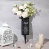 image:imageGeosar Fathers Day Dad Memorial Stakes Grave Cemetery Decorations Metal Feather Father Cemetery Markers Plaque with Spike Flower Holder for Loss Loved Ones Burial Ground Lawn Yard Funeral DecorDad Memorial