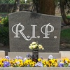 image:imageGeosar Fathers Day Dad Memorial Stakes Grave Cemetery Decorations Metal Feather Father Cemetery Markers Plaque with Spike Flower Holder for Loss Loved Ones Burial Ground Lawn Yard Funeral DecorGrandma