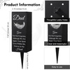 image:imageGeosar Fathers Day Dad Memorial Stakes Grave Cemetery Decorations Metal Feather Father Cemetery Markers Plaque with Spike Flower Holder for Loss Loved Ones Burial Ground Lawn Yard Funeral DecorDad