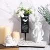 image:imageGeosar Fathers Day Dad Memorial Stakes Grave Cemetery Decorations Metal Feather Father Cemetery Markers Plaque with Spike Flower Holder for Loss Loved Ones Burial Ground Lawn Yard Funeral DecorGrandpa