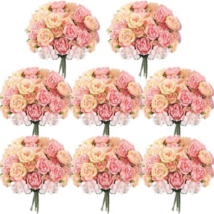 image:imageGeosar 16 Bundles Artificial Peonies Flowers Fake Silk Peony Bouquet Faux Peonies Flowers Bulk for Decoration Vase Floral Arrangements Wedding Party Table Royal BlueWhitePink  Yellow