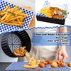 image:imageGeosar 100 Pcs Gingham Party Supply Disposable Paper Food Tray Bulk Disposable Food Boat with Checkered Wax Paper Sheet Checkered Wrapping Supply for Carnival Picnic Birthday Party Pink GreenBlue