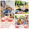 image:imageGeosar 100 Pcs Gingham Party Supply Disposable Paper Food Tray Bulk Disposable Food Boat with Checkered Wax Paper Sheet Checkered Wrapping Supply for Carnival Picnic Birthday Party Pink GreenOrange Pink