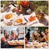 image:imageGeosar 100 Pcs Gingham Party Supply Disposable Paper Food Tray Bulk Disposable Food Boat with Checkered Wax Paper Sheet Checkered Wrapping Supply for Carnival Picnic Birthday Party Purple WhiteOrange