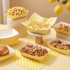 image:imageGeosar 100 Pcs Gingham Party Supply Disposable Paper Food Tray Bulk Disposable Food Boat with Checkered Wax Paper Sheet Checkered Wrapping Supply for Carnival Picnic Birthday Party Purple WhiteYellow White