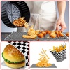 image:imageGeosar 100 Pcs Gingham Party Supply Disposable Paper Food Tray Bulk Disposable Food Boat with Checkered Wax Paper Sheet Checkered Wrapping Supply for Carnival Picnic Birthday Party Pink GreenBlack White