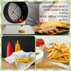 image:imageGeosar 100 Pcs Gingham Party Supply Disposable Paper Food Tray Bulk Disposable Food Boat with Checkered Wax Paper Sheet Checkered Wrapping Supply for Carnival Picnic Birthday Party Pink GreenSage Green
