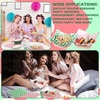 image:imageGeosar 100 Pcs Gingham Party Supply Disposable Paper Food Tray Bulk Disposable Food Boat with Checkered Wax Paper Sheet Checkered Wrapping Supply for Carnival Picnic Birthday Party Pink GreenPink Green
