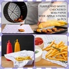 image:imageGeosar 100 Pcs Gingham Party Supply Disposable Paper Food Tray Bulk Disposable Food Boat with Checkered Wax Paper Sheet Checkered Wrapping Supply for Carnival Picnic Birthday Party Purple WhitePurple White