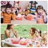 image:imageGeosar 100 Pcs Gingham Party Supply Disposable Paper Food Tray Bulk Disposable Food Boat with Checkered Wax Paper Sheet Checkered Wrapping Supply for Carnival Picnic Birthday Party Pink GreenOrange Pink