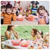 image:imageGeosar 100 Pcs Gingham Party Supply Disposable Paper Food Tray Bulk Disposable Food Boat with Checkered Wax Paper Sheet Checkered Wrapping Supply for Carnival Picnic Birthday Party Purple WhiteOrange Pink