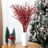 image:imageGeosar 14 Pcs Long Artificial Glitter Berry Stem Ornaments 28 Inch Fake Christmas Picks Christmas Tree Decoration Stems Xmas Decorative Bead Sticks Glittery Twig Branches for DIY Wreath Decor GoldRed