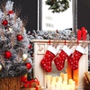 image:imageGeosar 14 Pcs Long Artificial Glitter Berry Stem Ornaments 28 Inch Fake Christmas Picks Christmas Tree Decoration Stems Xmas Decorative Bead Sticks Glittery Twig Branches for DIY Wreath Decor GoldRose Gold