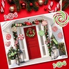 image:imageGeosar 20 Pcs Large Christmas Peppermint Gingerbread Decorations DoubleSided Outdoor Yard Signs Hanging Candy Ornaments for Decorations Christmas Tree Party DecorGingerbreadCandy Style