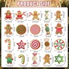 image:imageGeosar 20 Pcs Large Christmas Peppermint Gingerbread Decorations DoubleSided Outdoor Yard Signs Hanging Candy Ornaments for Decorations Christmas Tree Party DecorGingerbreadGingerbread