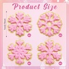 image:imageGeosar 20 Pcs Self Adhesive Snowflake Patches 275 Inches in Diameter Christmas Iron on Chenille Christmas Embroidered Cloth Patches Sew on Appliques for Clothes Hat Shirt Bag Jeans DIYWhitePink