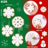 image:imageGeosar 20 Pcs Self Adhesive Snowflake Patches 275 Inches in Diameter Christmas Iron on Chenille Christmas Embroidered Cloth Patches Sew on Appliques for Clothes Hat Shirt Bag Jeans DIYWhiteWhite