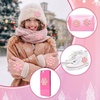 image:imageGeosar 20 Pcs Self Adhesive Snowflake Patches 275 Inches in Diameter Christmas Iron on Chenille Christmas Embroidered Cloth Patches Sew on Appliques for Clothes Hat Shirt Bag Jeans DIYWhitePink