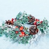image:imageGeosar 24 Pieces Christmas Glitter Berries Stems 10 Inch Christmas Berry Picks Artificial Glittered Berries Ornaments Floral Stems for Xmas TreeHome WreathParty DecorationPurpleTurquoise