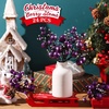 image:imageGeosar 24 Pieces Christmas Glitter Berries Stems 10 Inch Christmas Berry Picks Artificial Glittered Berries Ornaments Floral Stems for Xmas TreeHome WreathParty DecorationPurplePurple
