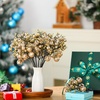 image:imageGeosar 24 Pieces Christmas Glitter Berries Stems 10 Inch Christmas Berry Picks Artificial Glittered Berries Ornaments Floral Stems for Xmas TreeHome WreathParty DecorationPurpleChampagne Gold