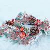 image:imageGeosar 24 Pieces Christmas Glitter Berries Stems 10 Inch Christmas Berry Picks Artificial Glittered Berries Ornaments Floral Stems for Xmas TreeHome WreathParty DecorationPurplePink