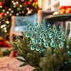 image:imageGeosar 24 Pieces Christmas Glitter Berries Stems 10 Inch Christmas Berry Picks Artificial Glittered Berries Ornaments Floral Stems for Xmas TreeHome WreathParty DecorationPurpleTurquoise
