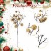 image:imageGeosar 24 Pieces Christmas Glitter Berries Stems 10 Inch Christmas Berry Picks Artificial Glittered Berries Ornaments Floral Stems for Xmas TreeHome WreathParty DecorationPurpleChampagne Gold
