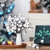 image:imageGeosar 24 Pieces Christmas Glitter Berries Stems 10 Inch Christmas Berry Picks Artificial Glittered Berries Ornaments Floral Stems for Xmas TreeHome WreathParty DecorationPurpleWhite