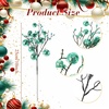 image:imageGeosar 24 Pieces Christmas Glitter Berries Stems 10 Inch Christmas Berry Picks Artificial Glittered Berries Ornaments Floral Stems for Xmas TreeHome WreathParty DecorationPurpleTurquoise