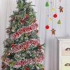 image:imageGeosar 262 Feet Christmas Tinsel Garland Decoration Red and White Metallic Tinsel Twist Garland Artificial Hanging Ornament for Christmas Tree Party Indoor Outdoor Decor