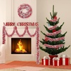 image:imageGeosar 262 Feet Christmas Tinsel Garland Decoration Red and White Metallic Tinsel Twist Garland Artificial Hanging Ornament for Christmas Tree Party Indoor Outdoor Decor
