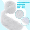 image:imageGeosar 3 Pcs Christmas White Faux Fur Trim 4 x 178 Inches Winter Fur Trim Fabric Ribbon Soft Fluffy Furs Ribbon Plush for Xmas Winter Christmas DIY Craft Costume Sewing Tree Garlands DecorWhiteWhite