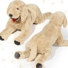 image:imageGeosar 394 Dog Stuffed Animals Plush Soft Cuddly Golden Retriever Plush Toys Large Stuffed Dog Hugging Pillow Gifts for Valentines Kids Girls Boys Birthday5512 Inch