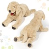 image:imageGeosar 394 Dog Stuffed Animals Plush Soft Cuddly Golden Retriever Plush Toys Large Stuffed Dog Hugging Pillow Gifts for Valentines Kids Girls Boys Birthday157 Inch