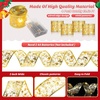 image:imageGeosar 4 Pcs 6562 ft Christmas Tree Fairy Ribbon Lights Lighted Ribbon Garland for Christmas Tree Xmas Decorations for Indoor Outdoor Party Decorations Warm WhiteGoldGold