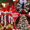 image:imageGeosar 4 Pcs 6562 ft Christmas Tree Fairy Ribbon Lights Lighted Ribbon Garland for Christmas Tree Xmas Decorations for Indoor Outdoor Party Decorations Warm WhiteGoldSilver