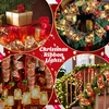 image:imageGeosar 4 Pcs 6562 ft Christmas Tree Fairy Ribbon Lights Lighted Ribbon Garland for Christmas Tree Xmas Decorations for Indoor Outdoor Party Decorations Warm WhiteGoldRed