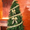 image:imageGeosar 4 Pcs 6562 ft Christmas Tree Fairy Ribbon Lights Lighted Ribbon Garland for Christmas Tree Xmas Decorations for Indoor Outdoor Party Decorations Warm WhiteGoldGold