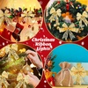 image:imageGeosar 4 Pcs 6562 ft Christmas Tree Fairy Ribbon Lights Lighted Ribbon Garland for Christmas Tree Xmas Decorations for Indoor Outdoor Party Decorations Warm WhiteGoldGold