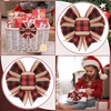 image:imageGeosar 4 Pcs Christmas Buffalo Plaid Bows Decorations 6 Inch Christmas Burlap Gingham Craft Bows Xmas Tree Decorative Wreath Decor for Crafts Xmas Party Birthday DecorBlack and WhiteClassicRed and Black