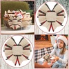 image:imageGeosar 4 Pcs Christmas Buffalo Plaid Bows Decorations 6 Inch Christmas Burlap Gingham Craft Bows Xmas Tree Decorative Wreath Decor for Crafts Xmas Party Birthday DecorBlack and WhiteClassicRed and Green