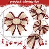 image:imageGeosar 4 Pcs Christmas Buffalo Plaid Bows Decorations 6 Inch Christmas Burlap Gingham Craft Bows Xmas Tree Decorative Wreath Decor for Crafts Xmas Party Birthday DecorBlack and WhiteClassicRed and Black