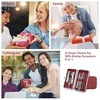 image:imageGeosar 50 Set 8 in 1 Travel Manicure Kit Bulk Professional Nail Clippers Pedicure Nail Care Tools Grooming Stainless Steel Set with Portable Travel Case Gift for Valentine Men WomenRedRed