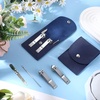 image:imageGeosar 50 Set Travel Manicure Kit Bulk Professional Nail Clippers Pedicure Nail Care Tools Grooming Stainless Steel Set with Portable Travel Case Gift for Christmas Men WomenMulti ColorsNavy Blue