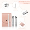 image:imageGeosar 50 Set Travel Manicure Kit Bulk Professional Nail Clippers Pedicure Nail Care Tools Grooming Stainless Steel Set with Portable Travel Case Gift for Christmas Men WomenMulti ColorsPink