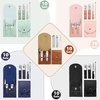 image:imageGeosar 50 Set Travel Manicure Kit Bulk Professional Nail Clippers Pedicure Nail Care Tools Grooming Stainless Steel Set with Portable Travel Case Gift for Christmas Men WomenMulti ColorsMulti Colors