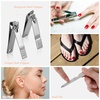 image:imageGeosar 50 Set Travel Manicure Kit Bulk Professional Nail Clippers Pedicure Nail Care Tools Grooming Stainless Steel Set with Portable Travel Case Gift for Christmas Men WomenMulti ColorsPink